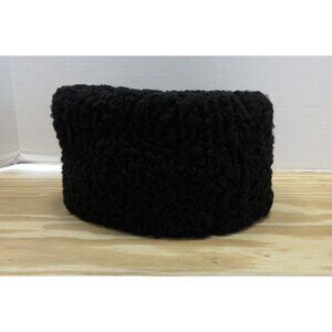 VGT Karakul Hat Cap Russian Astrakhan Genuine Persian Lamb Fur 22 56